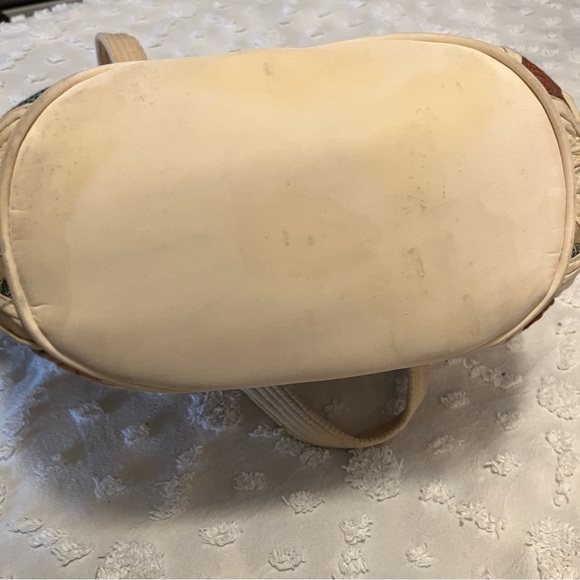 Patchwork Quilted Fabric Two Handle Tote Bag Purse - Picture 8 of 10